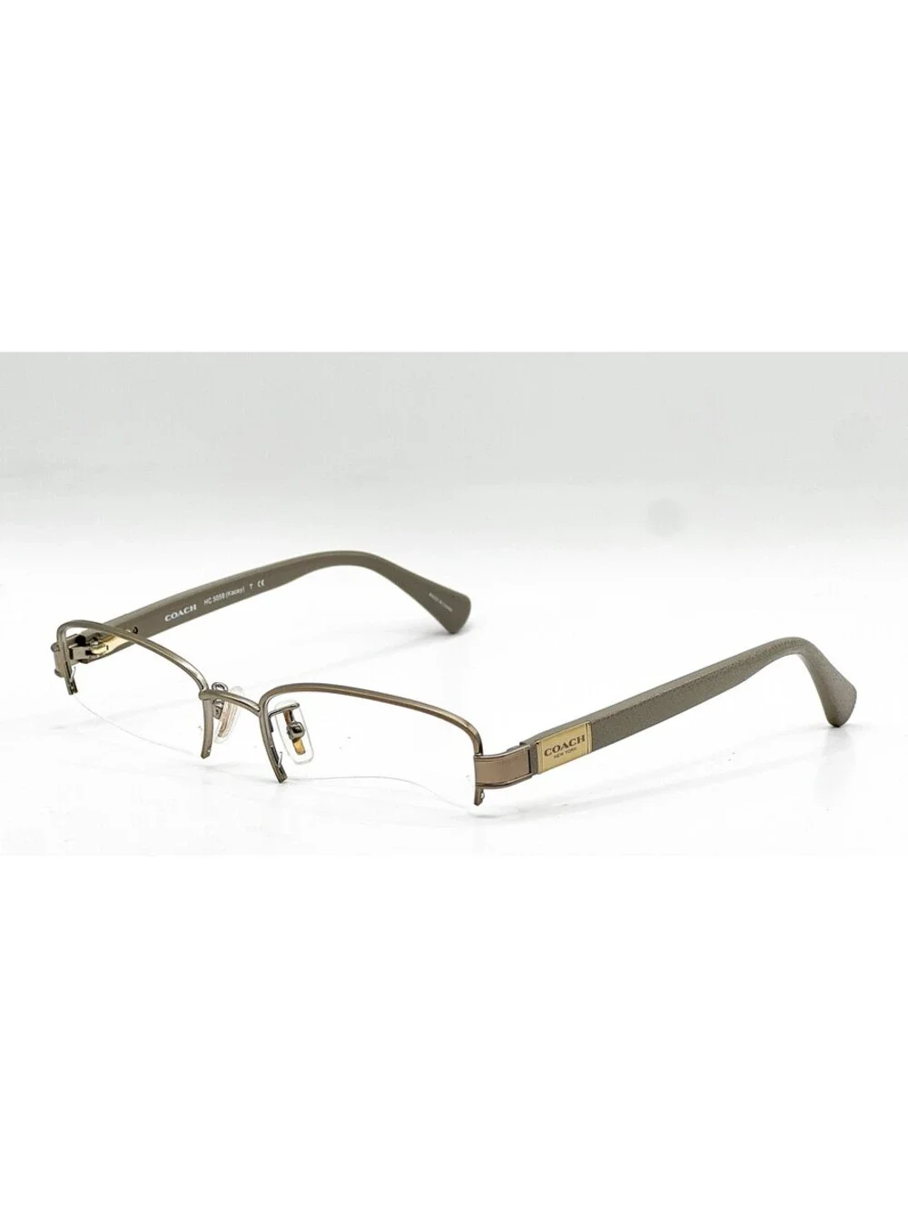 Coach HC 5059 9198 Sand Sepia Rectangle Authentic Eyeglass Frames 52-18-135